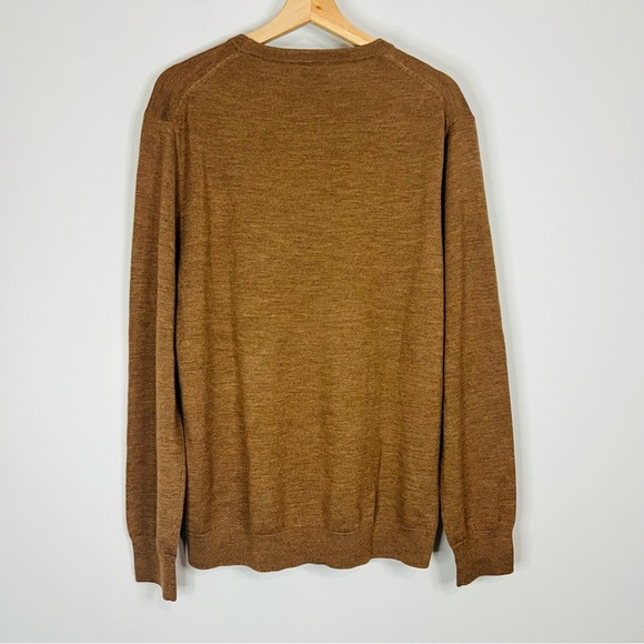 J. Crew Brown Soft Merino Crewneck Large - Picture 6 of 6